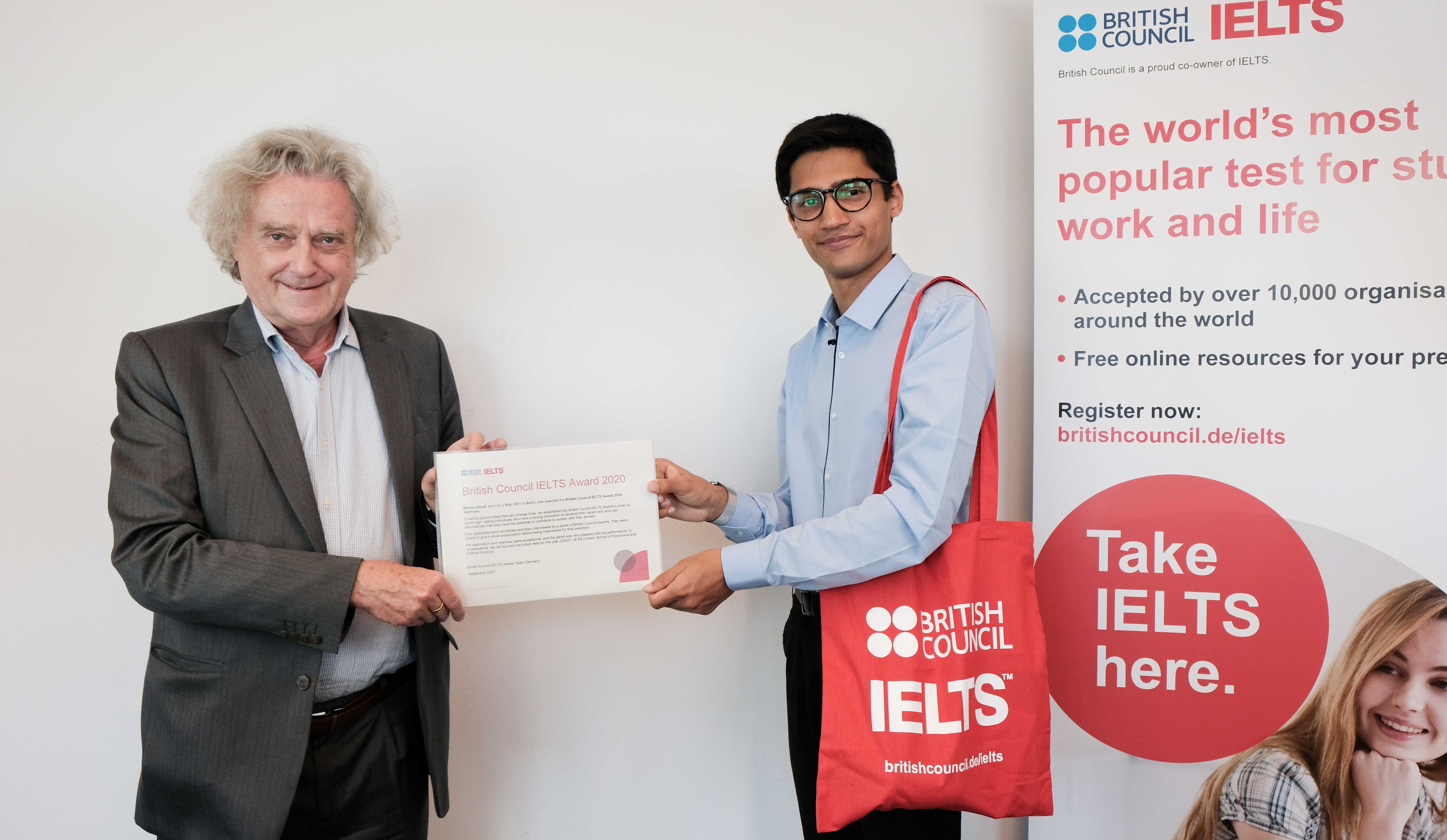British Council IELTS Award winner 2020 British Council